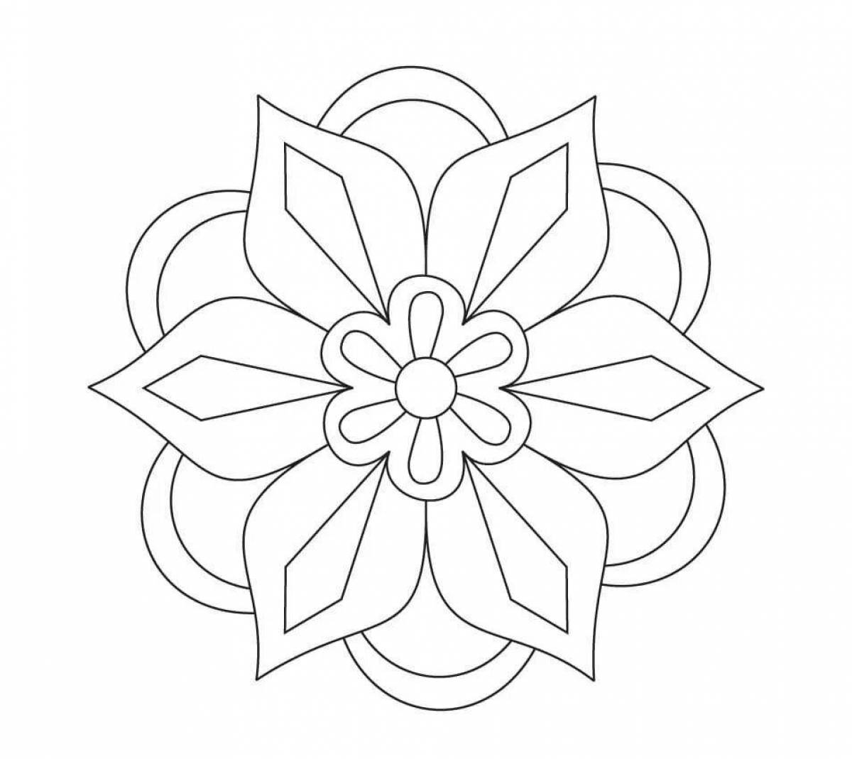 Coloring page amazing tatar patterns