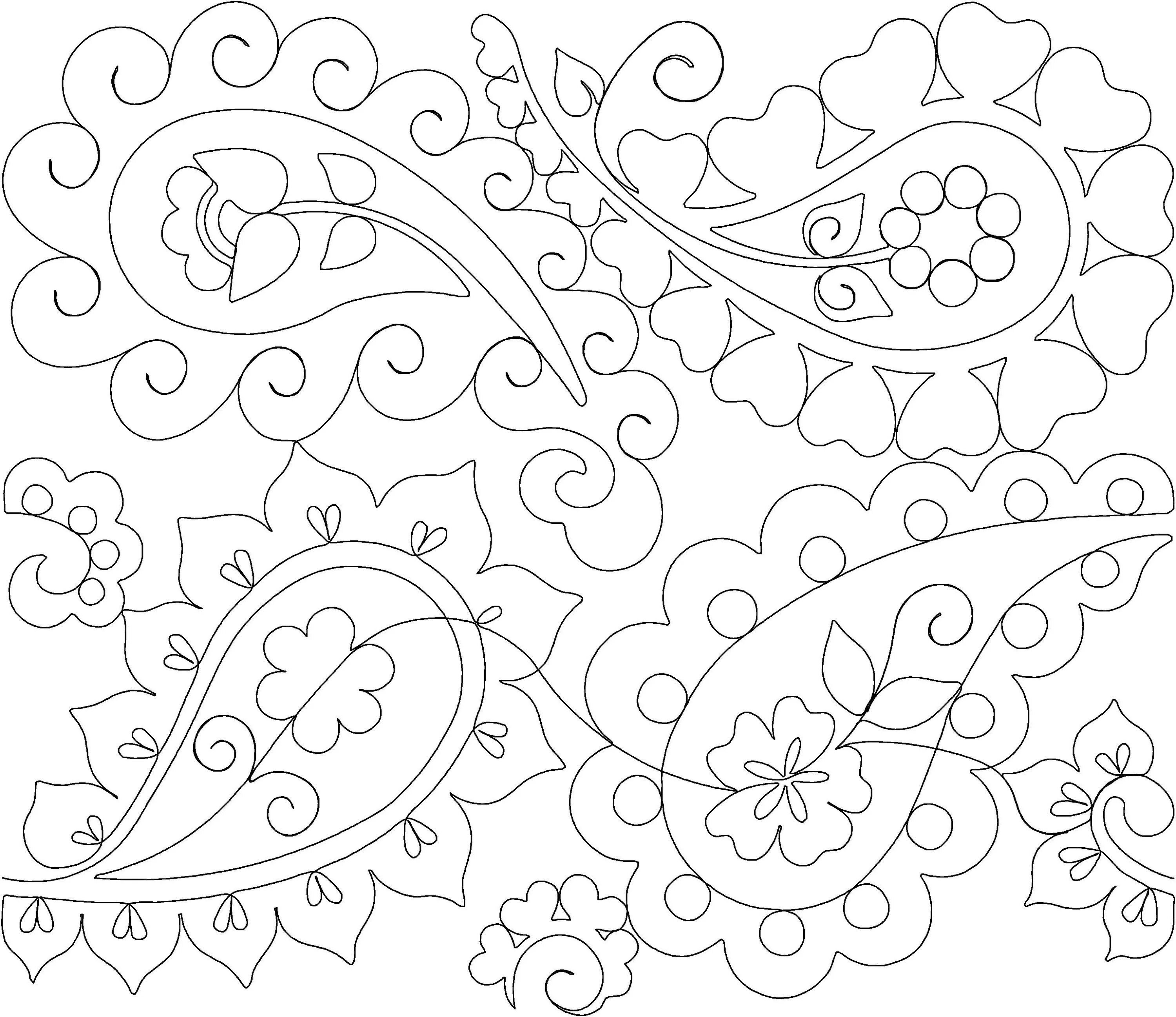 Coloring detailed tatar patterns