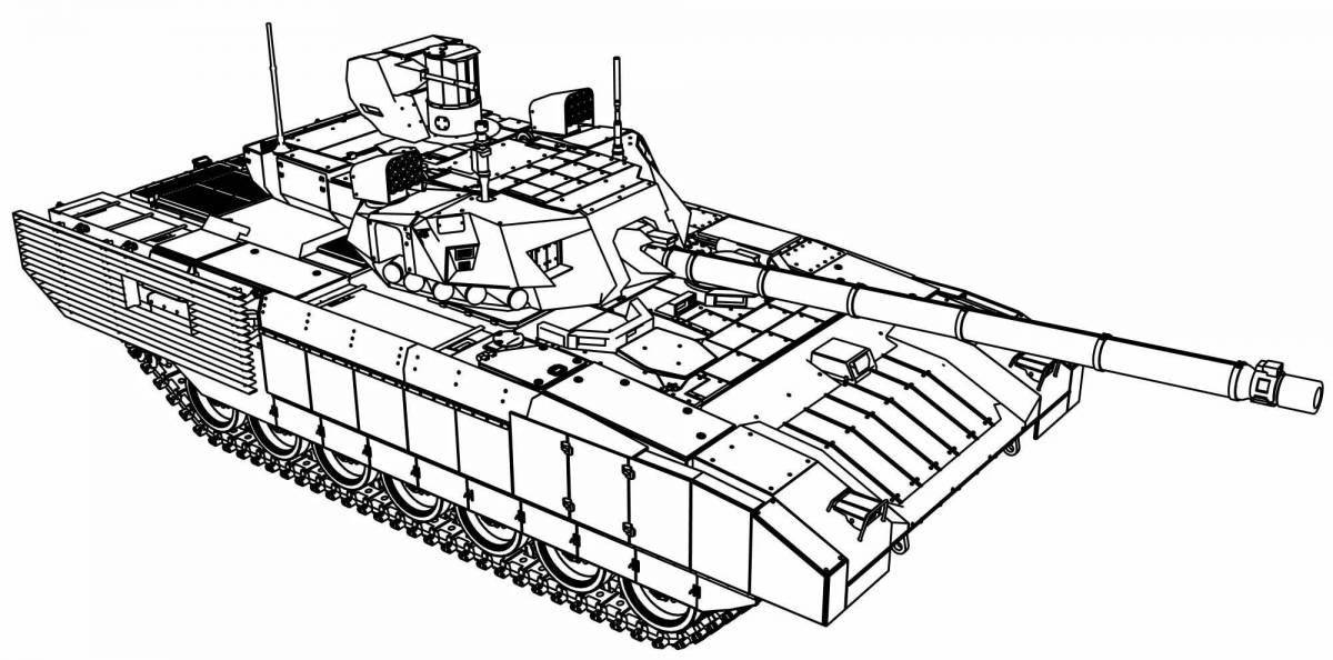 Раскраска радиант т-72