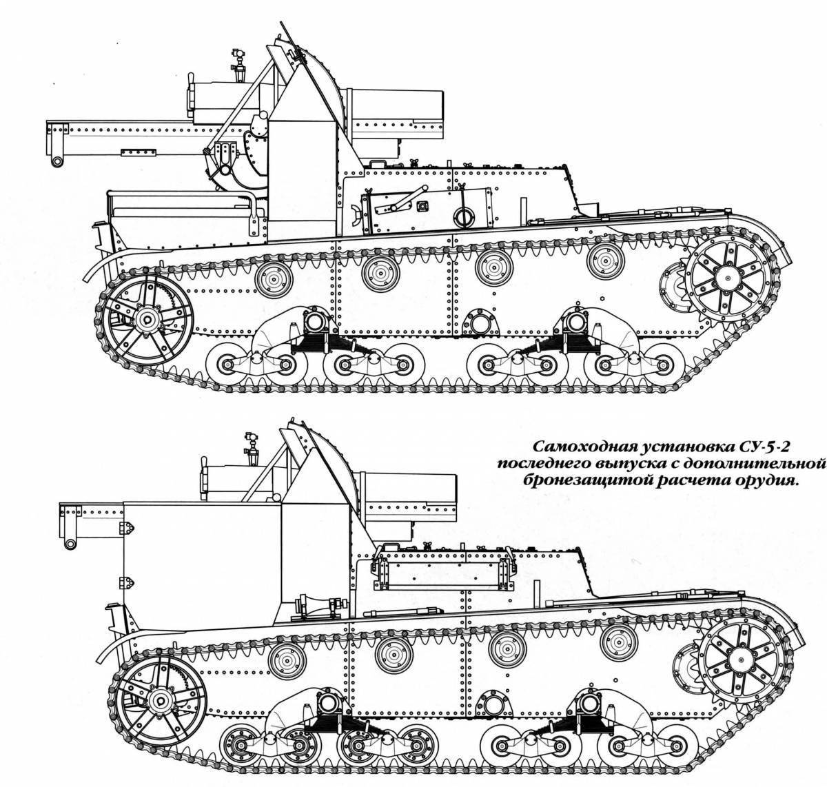 Чертеж танка т 26