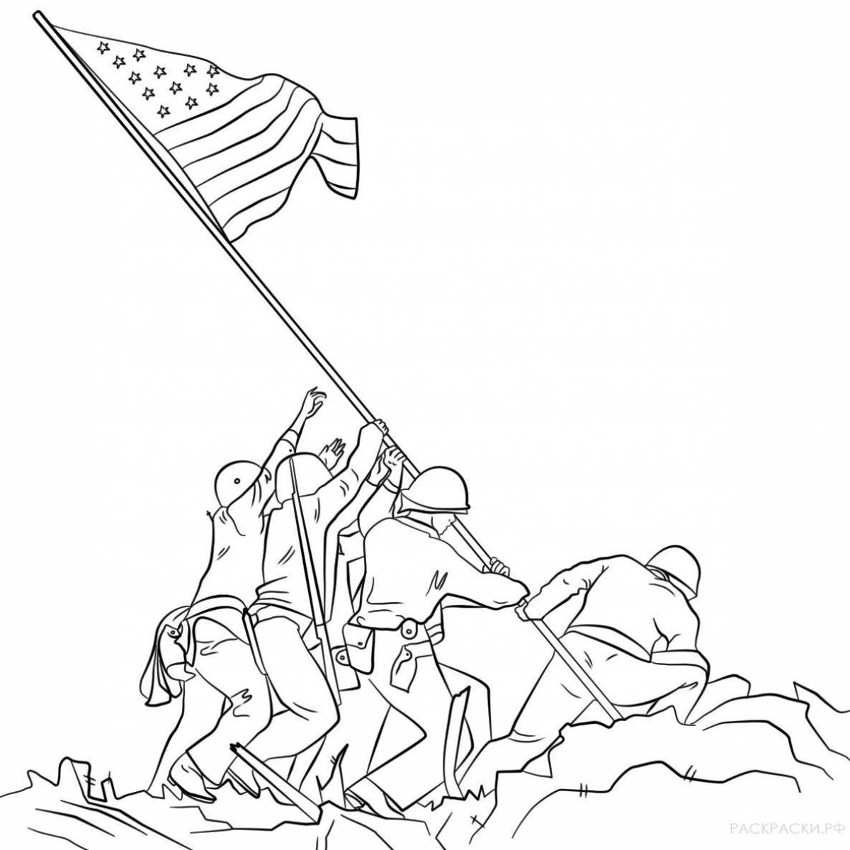 Enchanting patriotic drawing