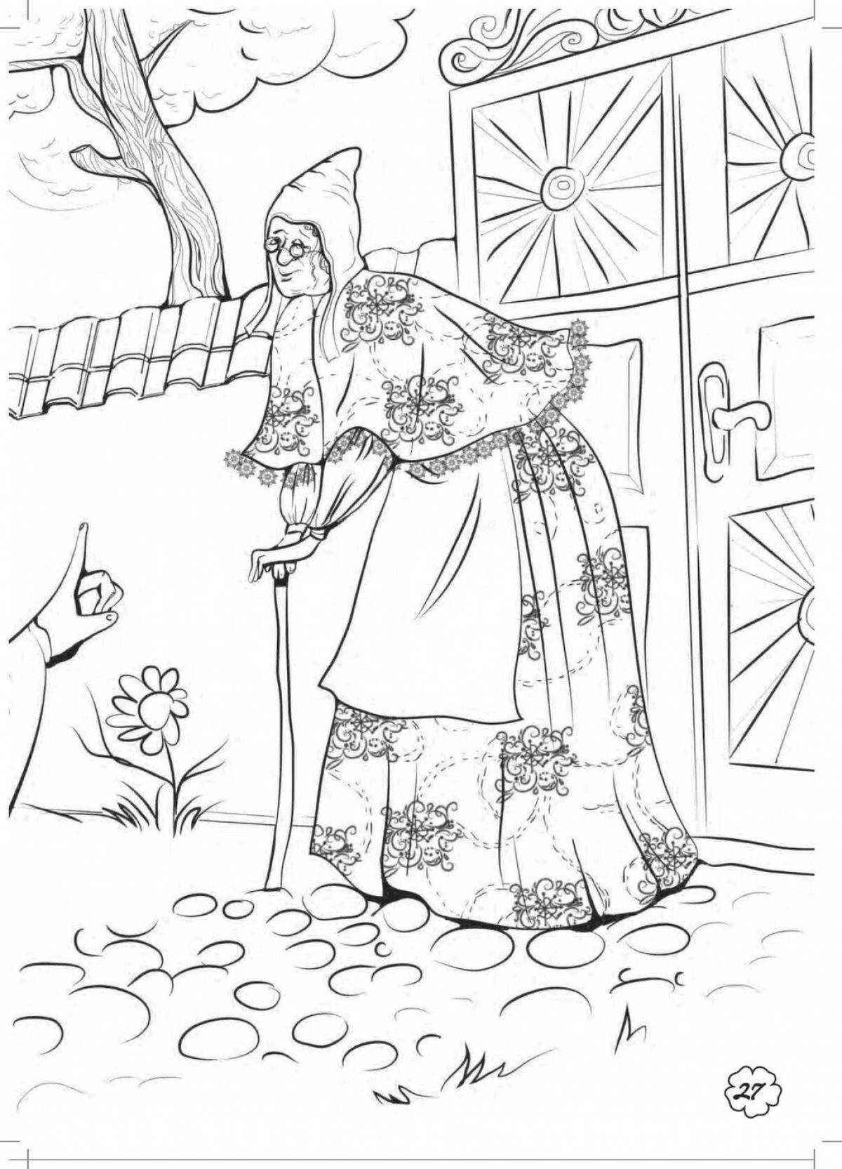 Charming hostess blizzard coloring page
