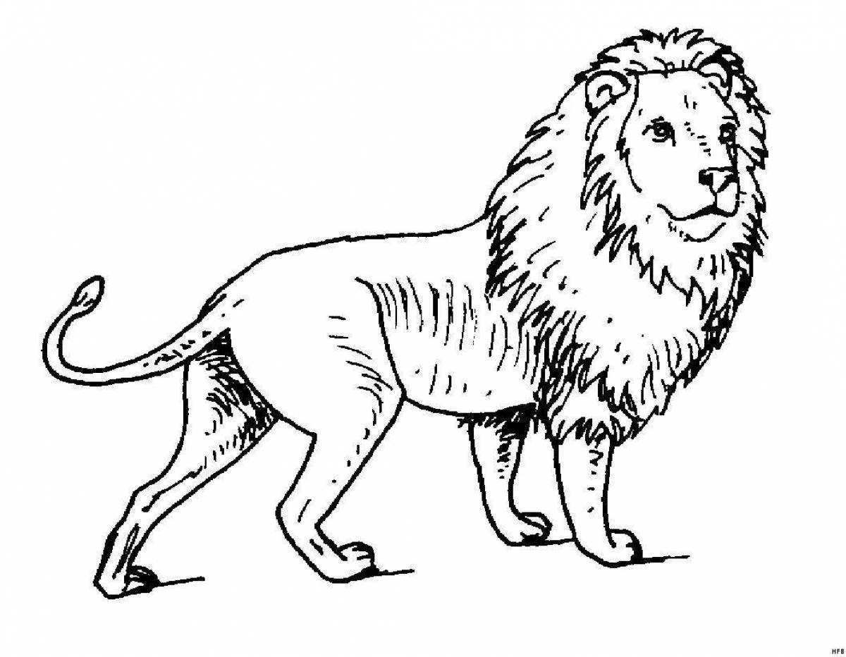 Courageous coloring pages predatory animals