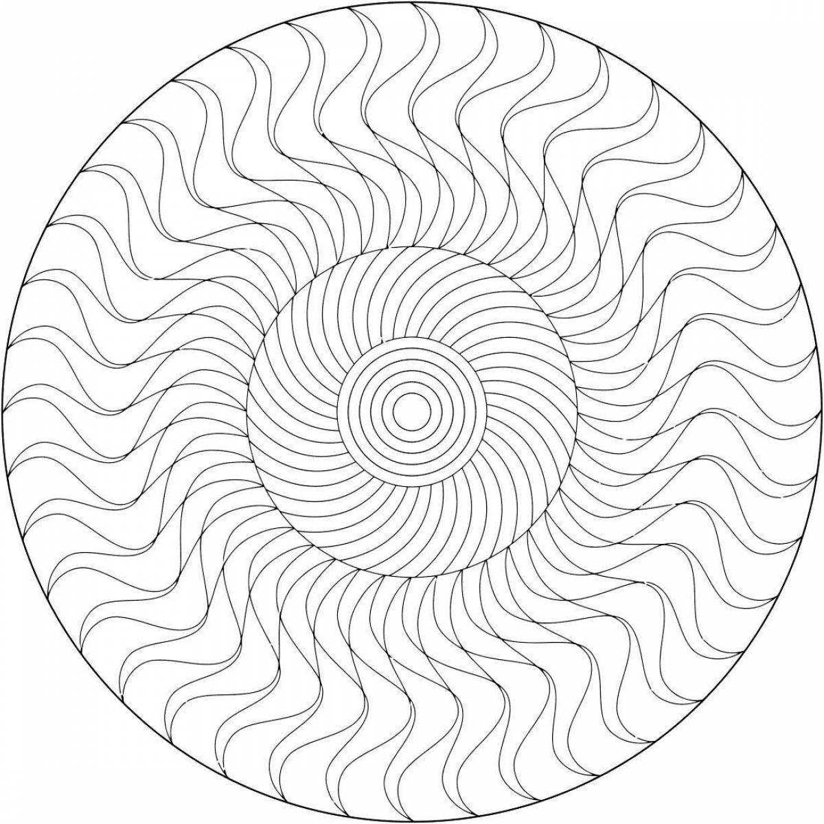 Adorable cat spiral coloring book