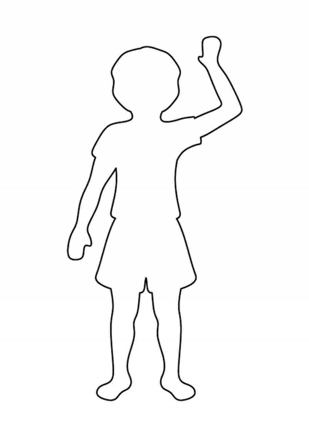 Bold coloring page outline