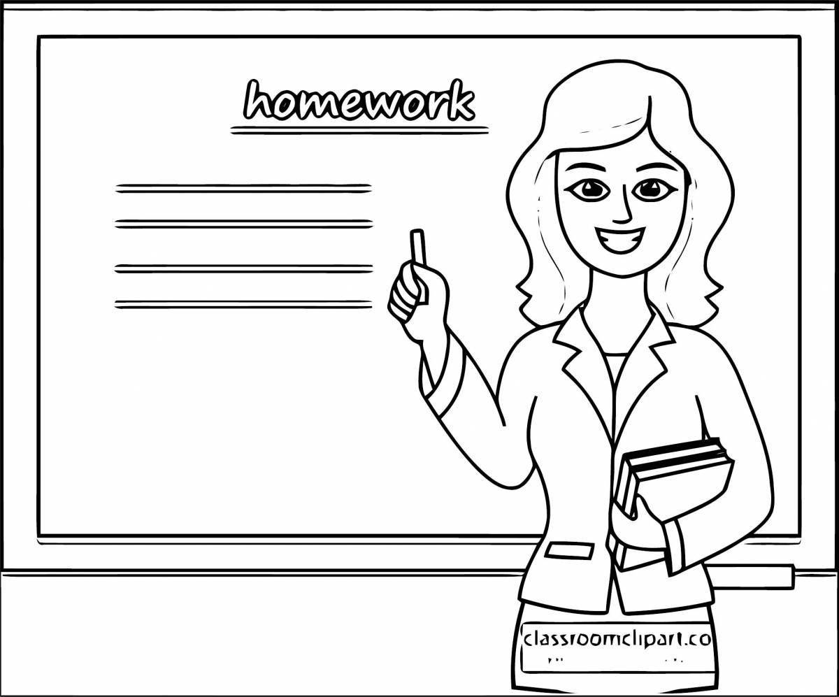 Photo Fun teacher's favorite coloring book