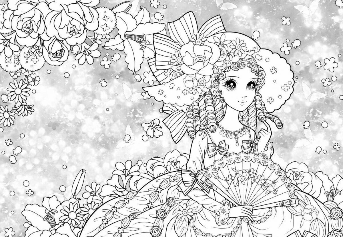 Charming coloring princess antistress