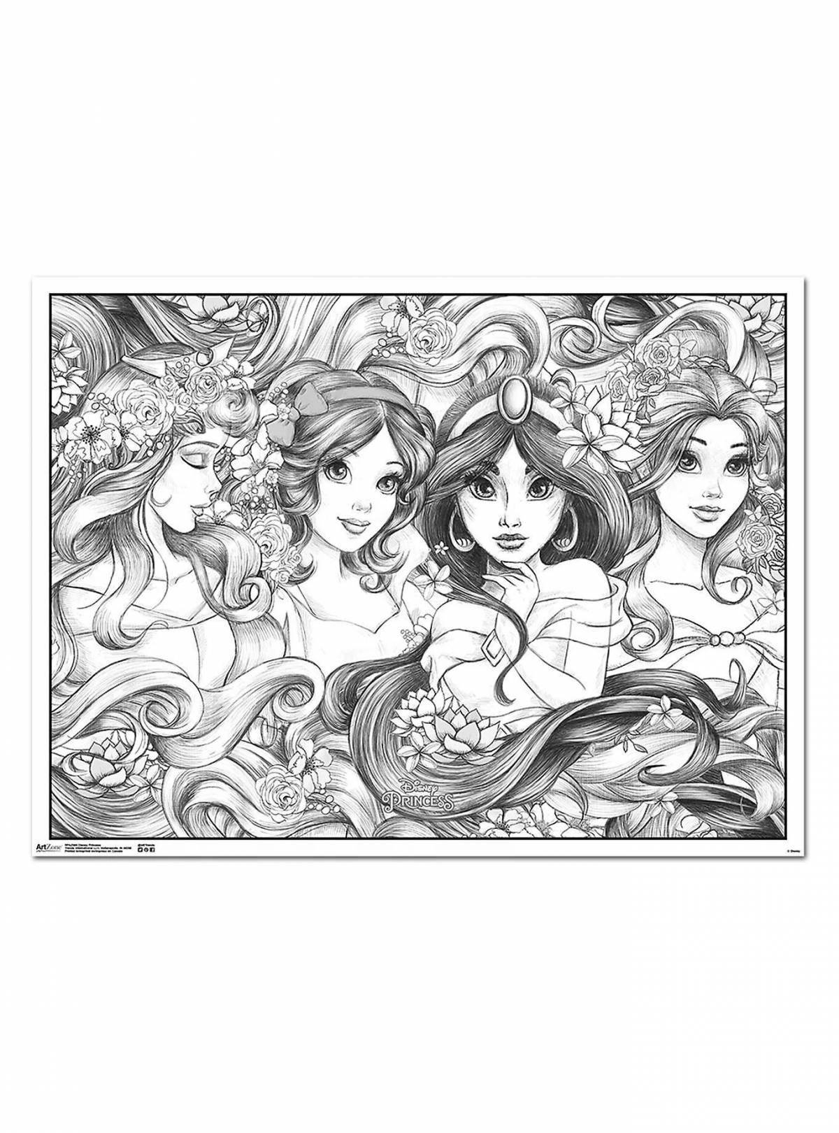 Majestic coloring princess antistress