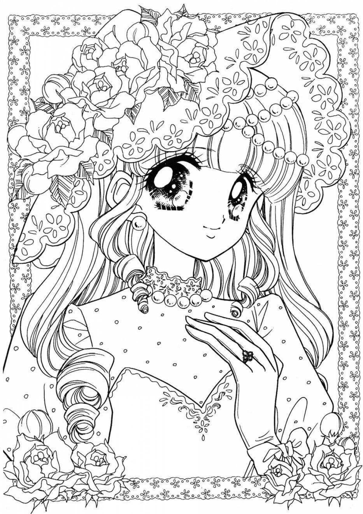 Elegant coloring princess antistress