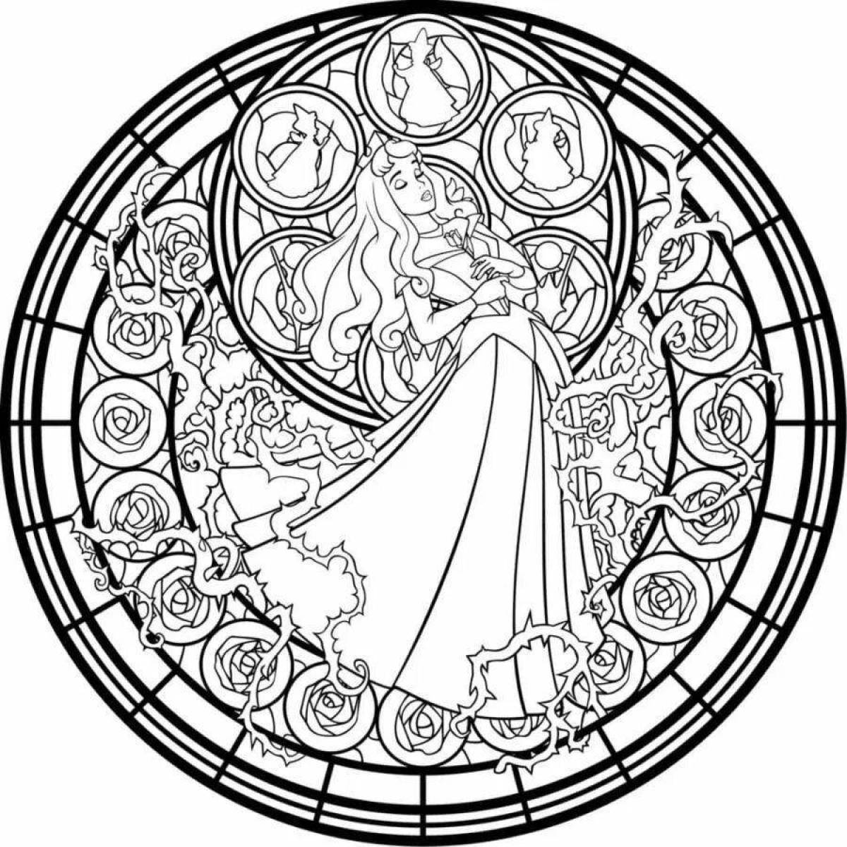 Generous coloring princess antistress