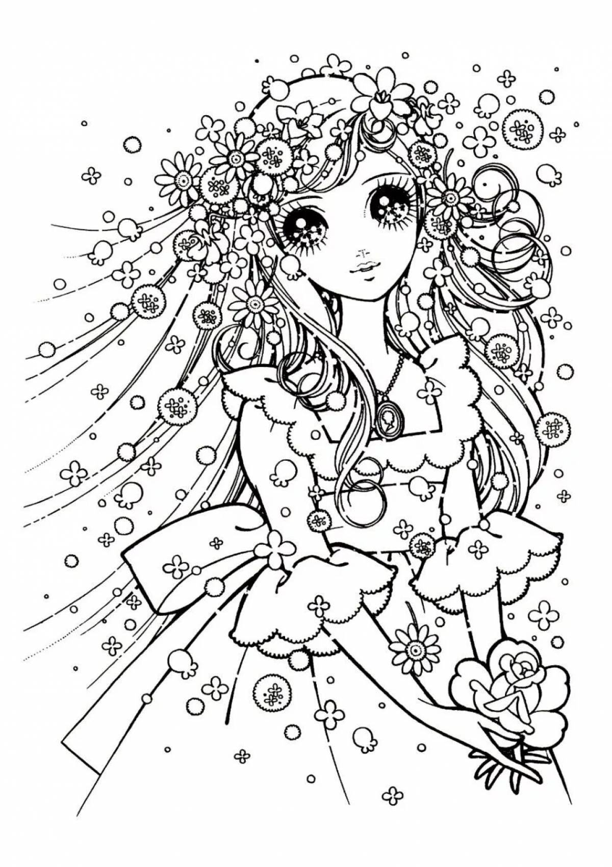 Fancy coloring princess antistress