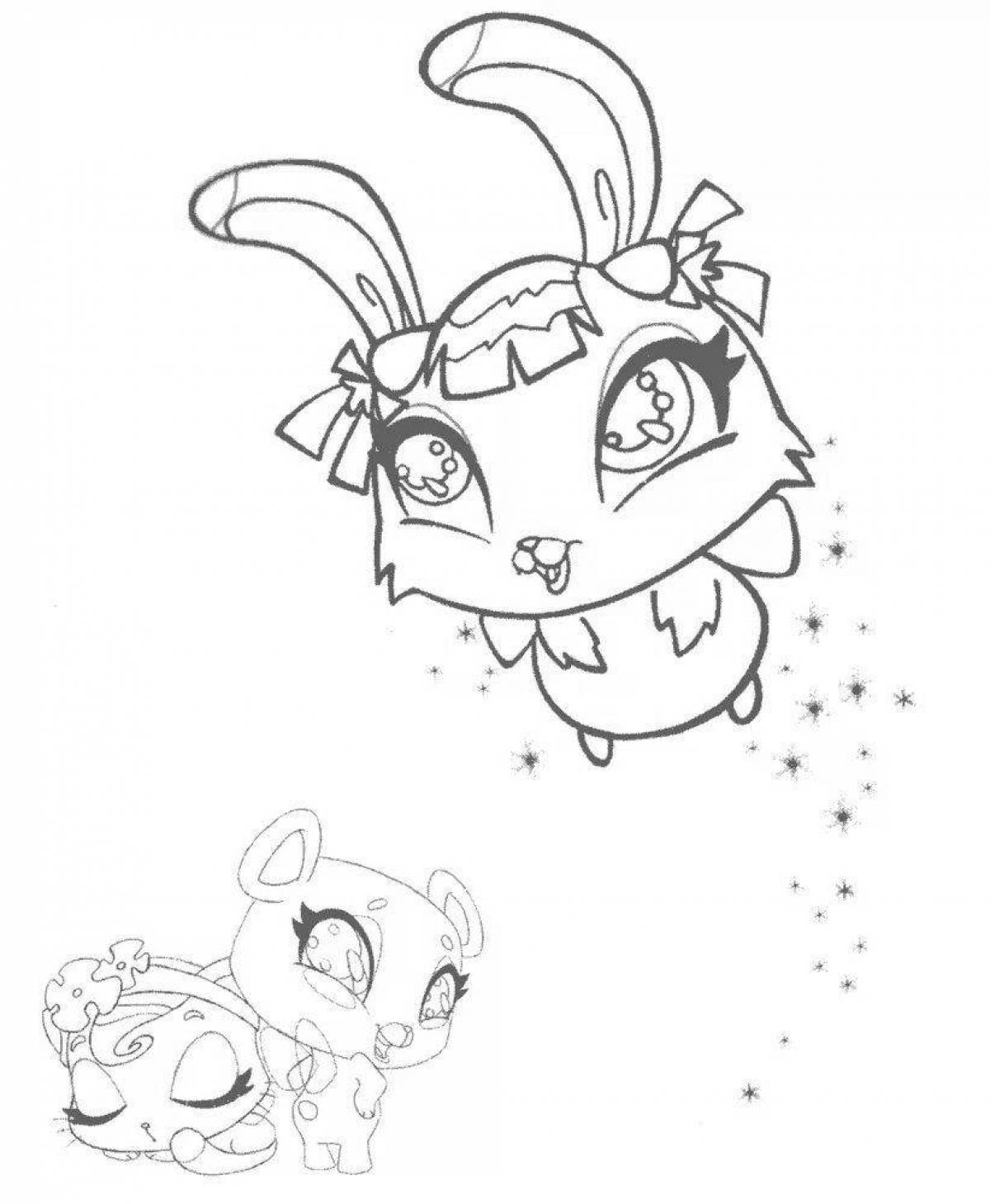 Fairy coloring pages magical animals