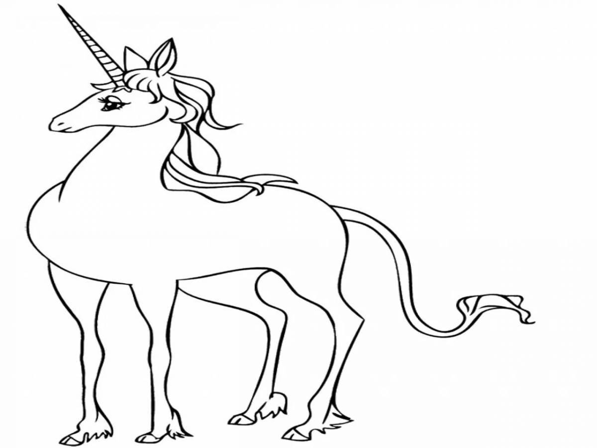 Tempting coloring pages magical animals
