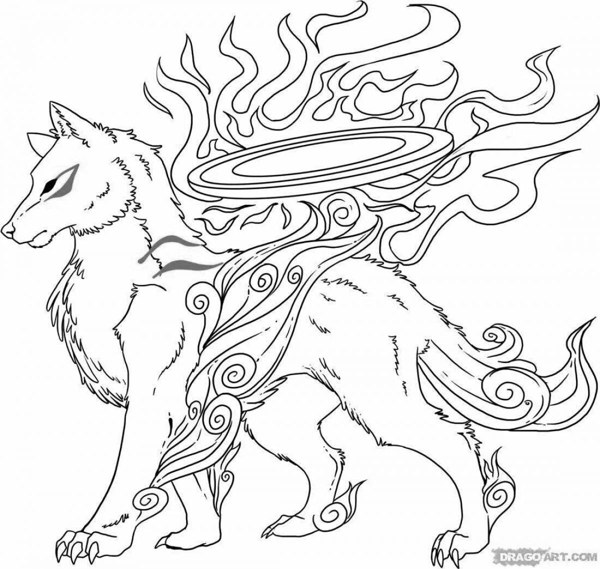 Wonderful coloring pages magical animals