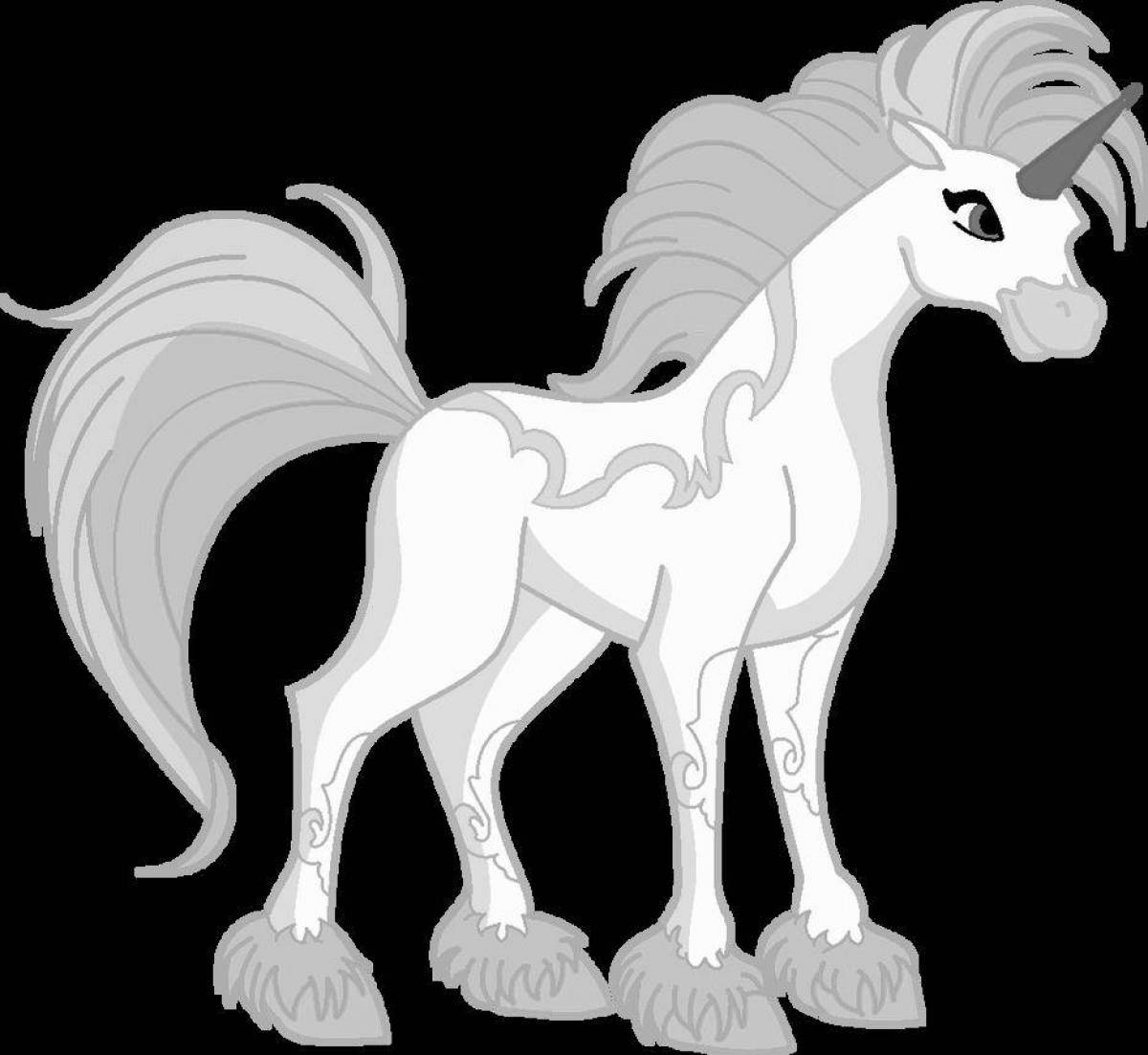 Photo Fun coloring page magical animals