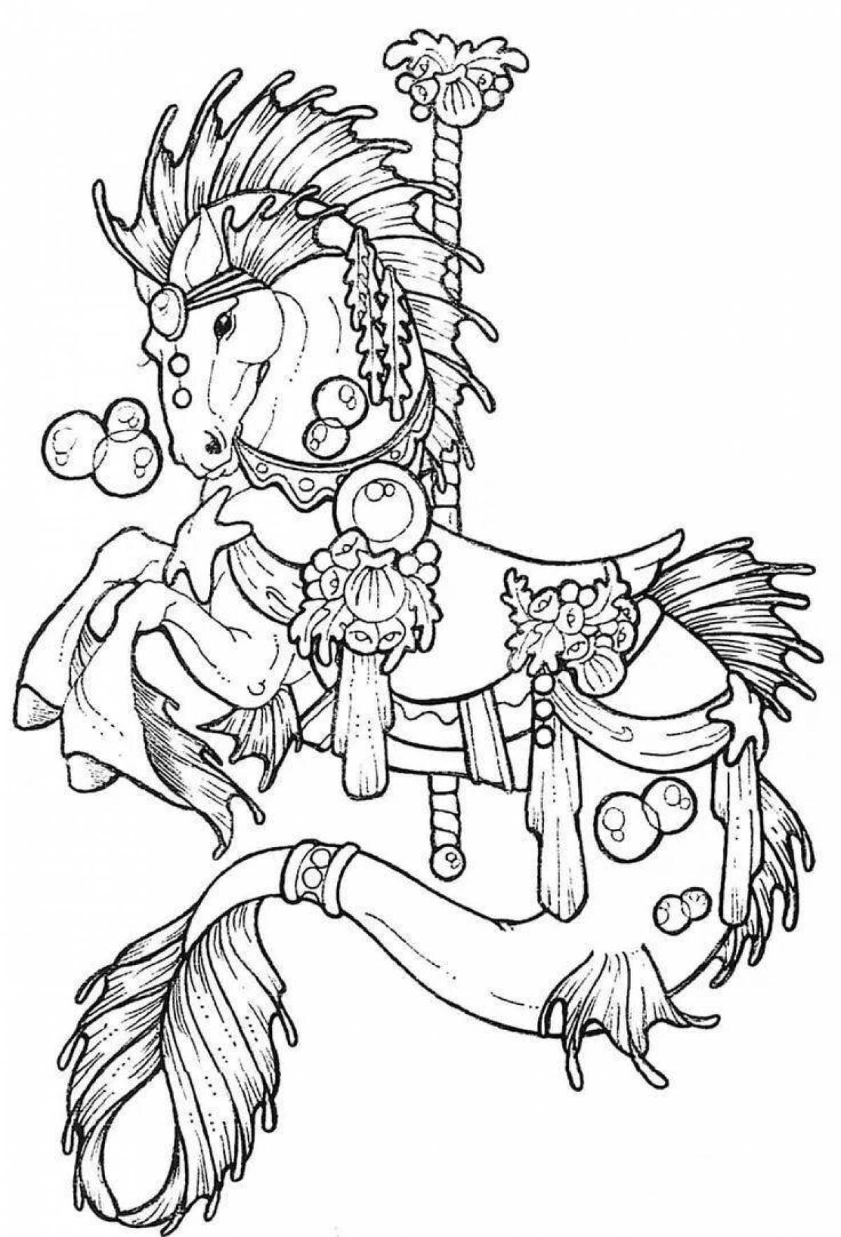 Photo Supernatural animal coloring pages