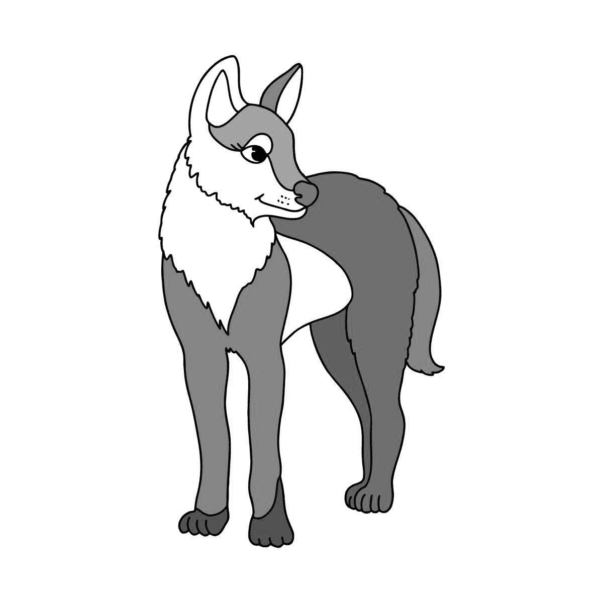 Fun coloring dingo dog