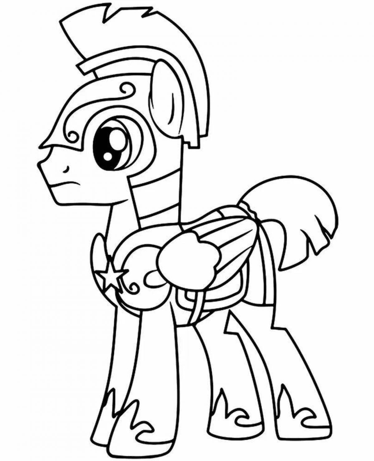 Coloring page sparkling pip pony