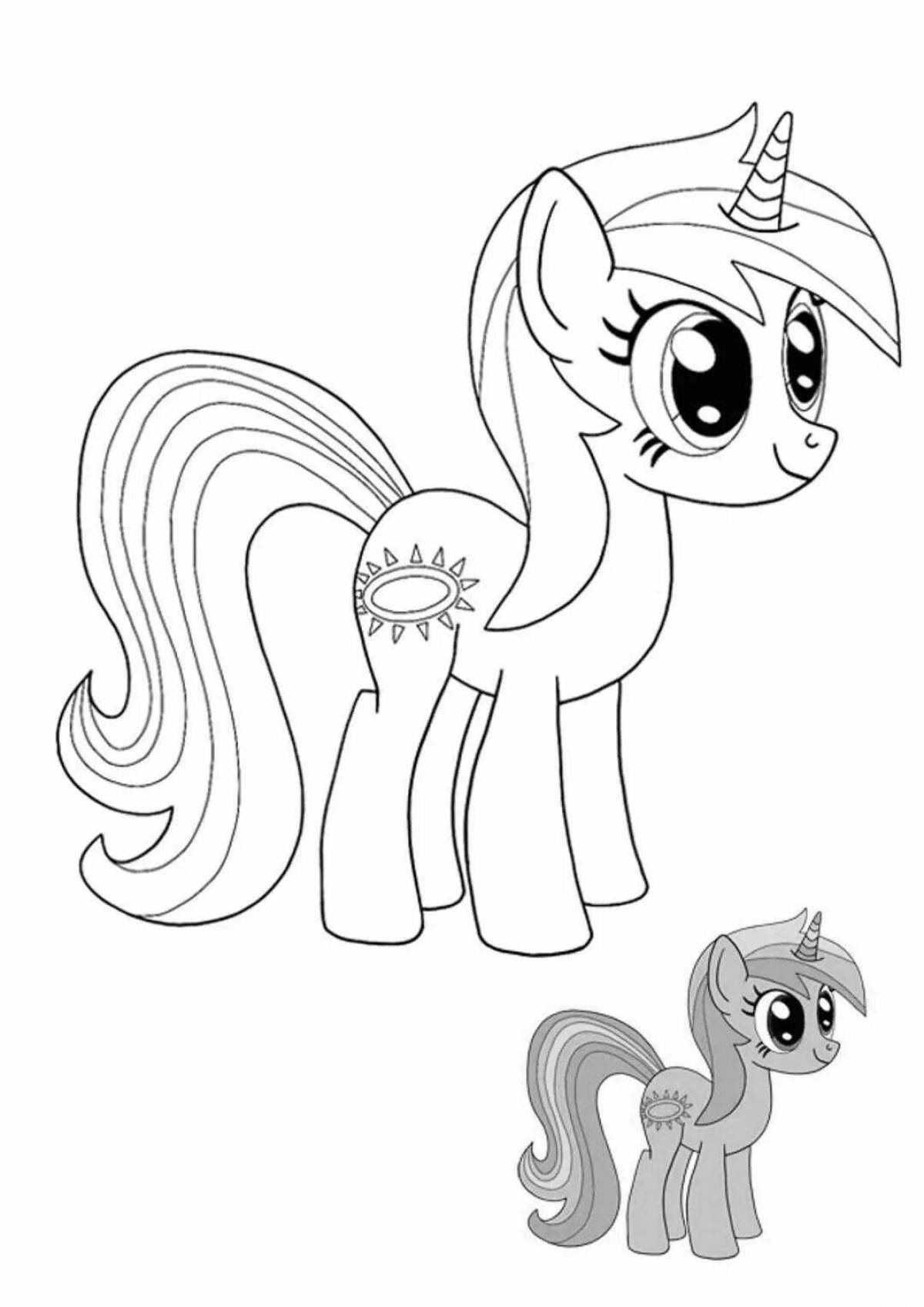 Fun pip pony coloring book