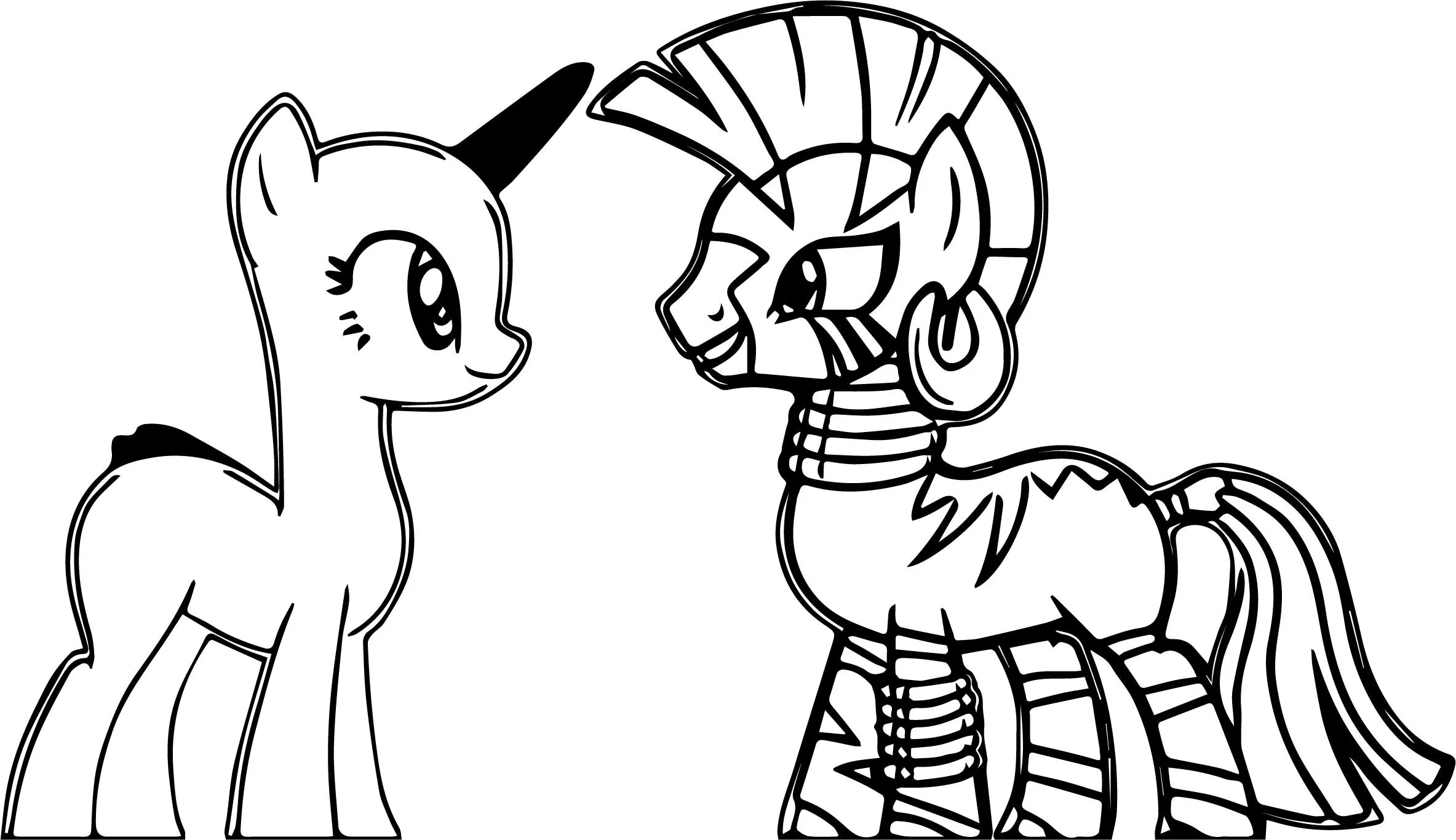 Exotic pip pony coloring page