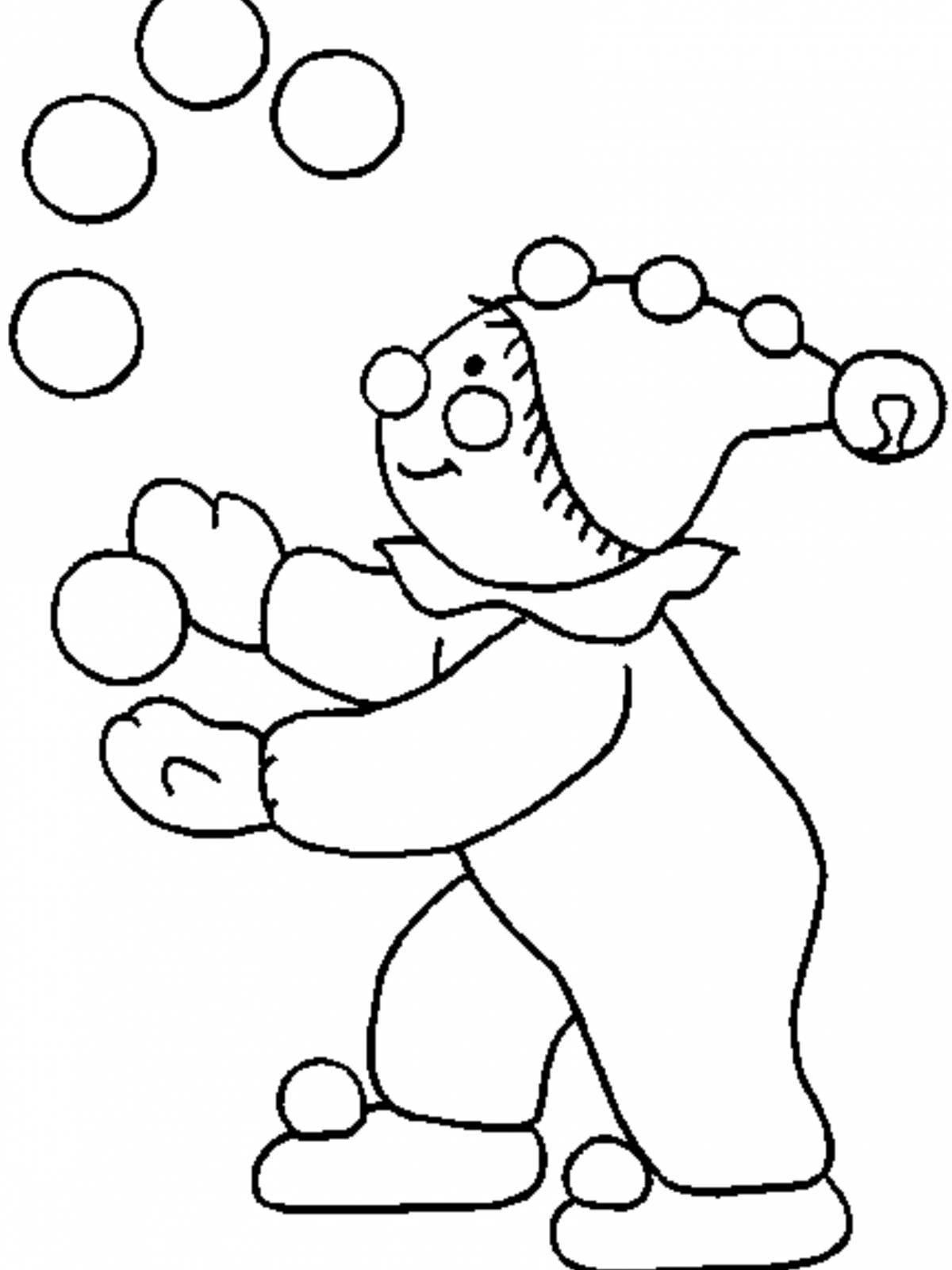 Photo Enthusiastic parsley coloring page