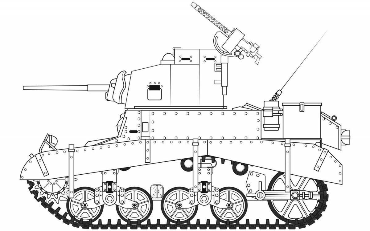 Привлекательный танк менделеева раскраска
