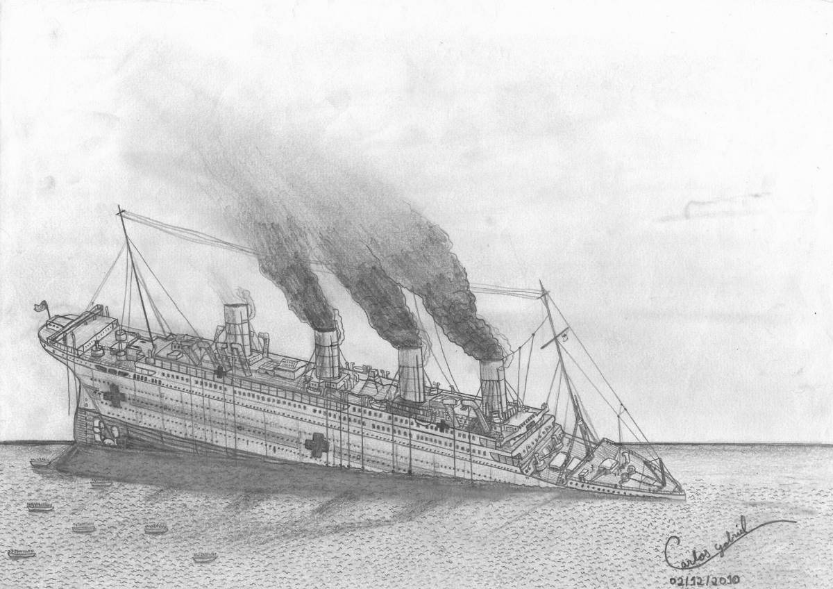 Exquisite British ship coloring page