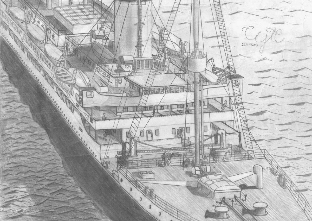 Great British ship coloring page