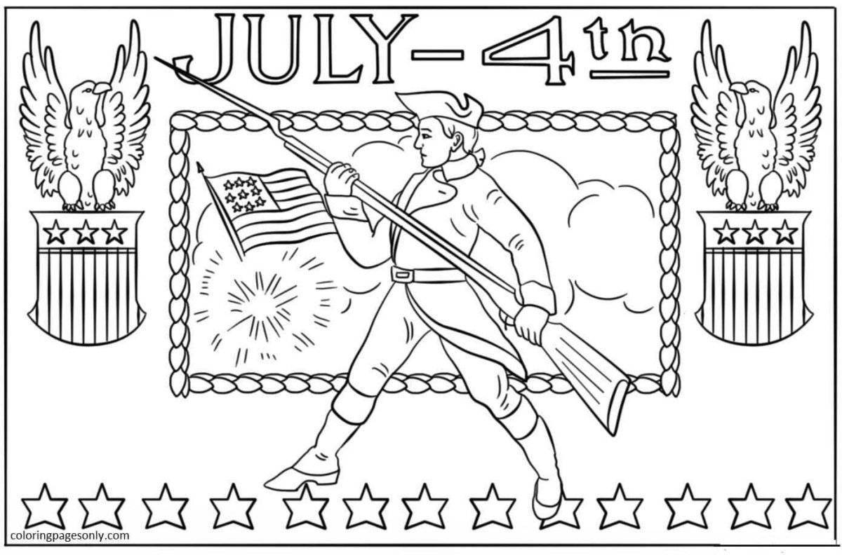 Bright victory coloring page banner