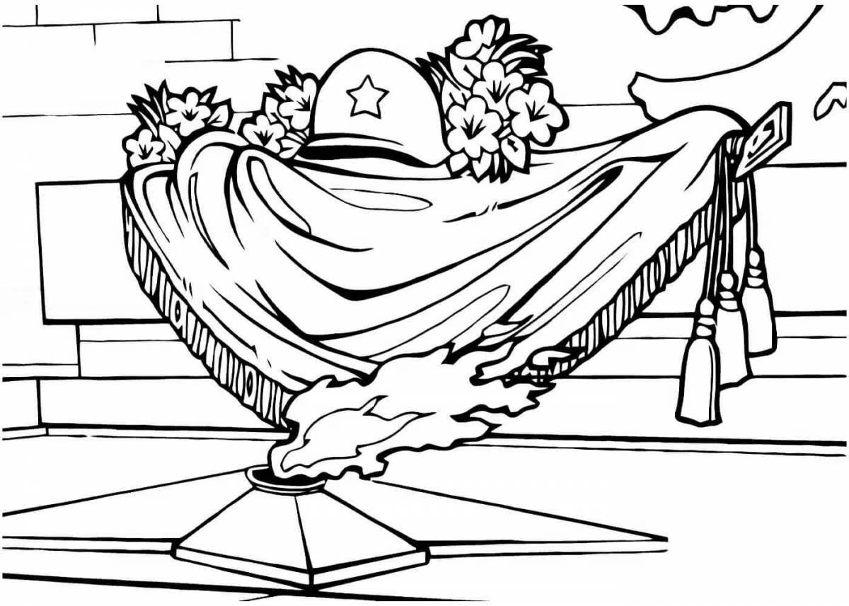 Luxurious victory coloring page banner