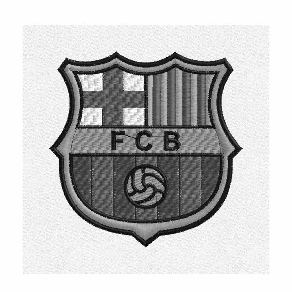 Great coloring of the emblem of barcelona