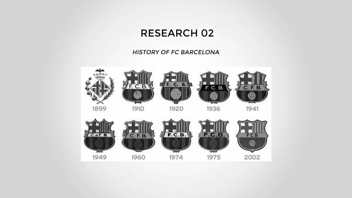 Очаровательная раскраска эмблема барселоны