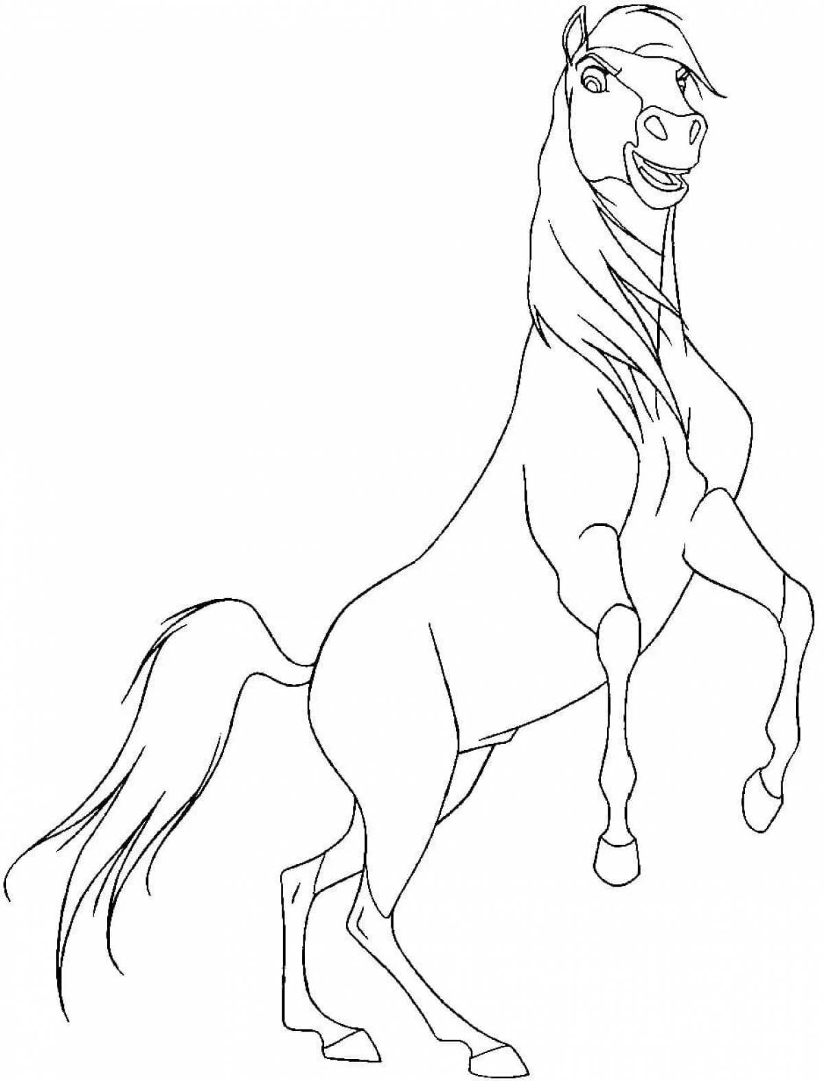 Coloring page greeting spiritist defiant