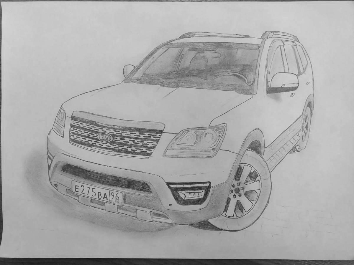 Fabulous kia sorento coloring page