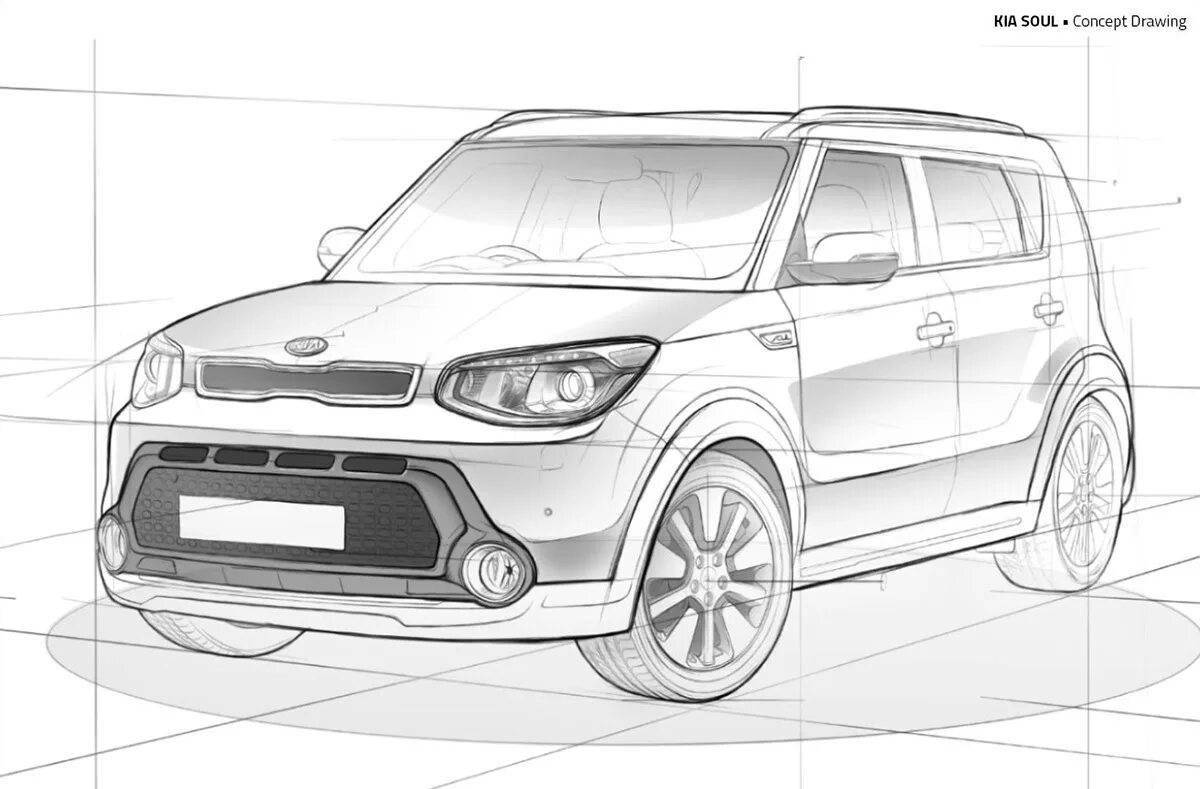 Delightful kia sorento coloring page