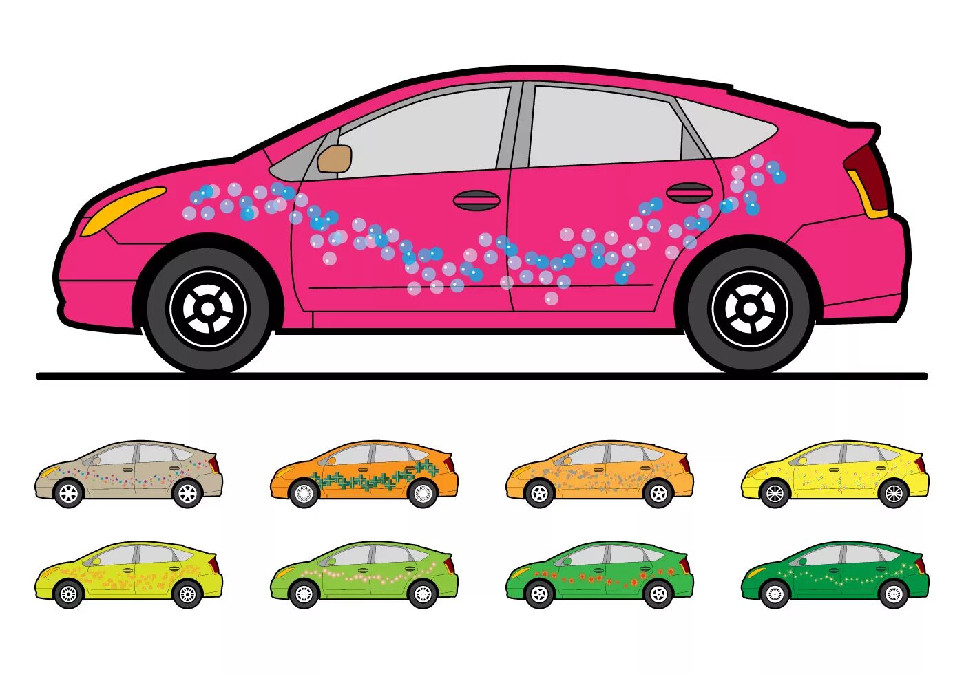 Outstanding toyota prius coloring page