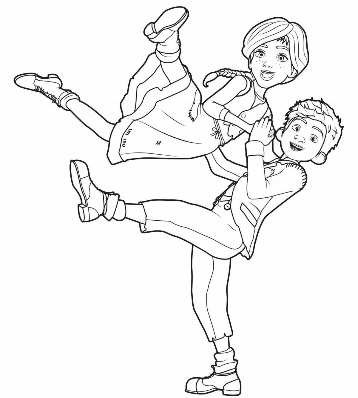 Photo Cartoon coloring 