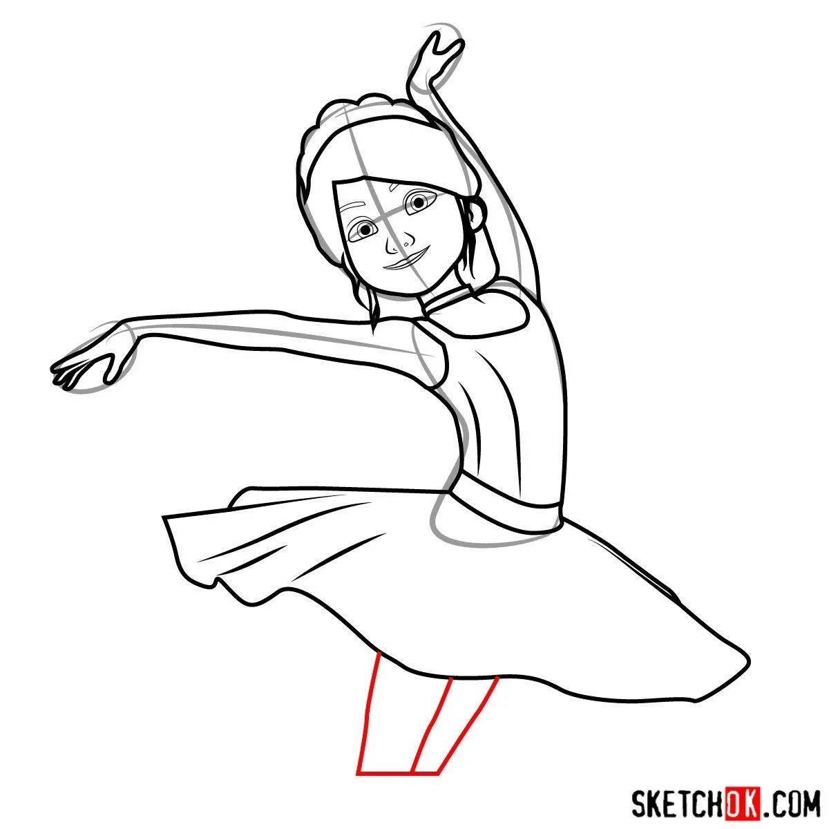 Ballerina cartoon #1