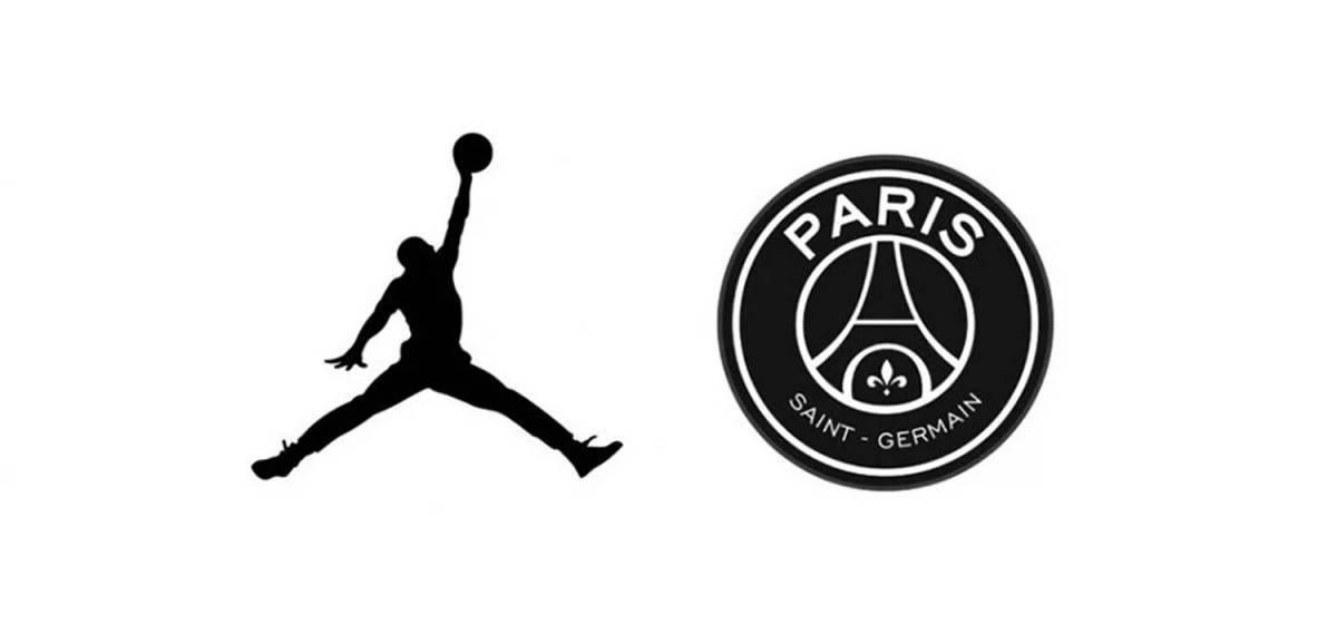 Coloring book with colorful logo psg