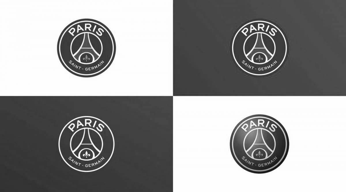 Coloring book with great psg logo