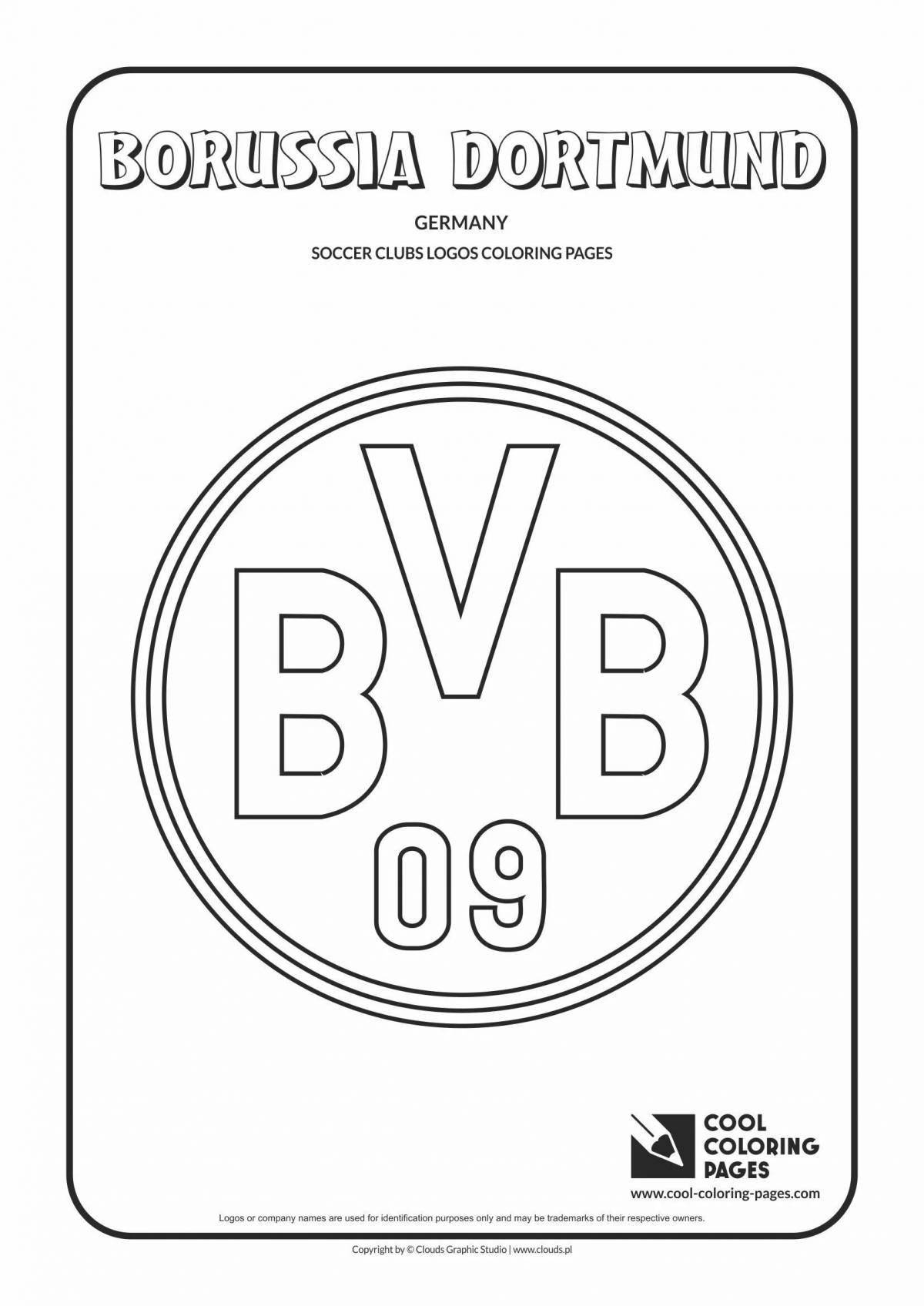Artistically created psg logo coloring page