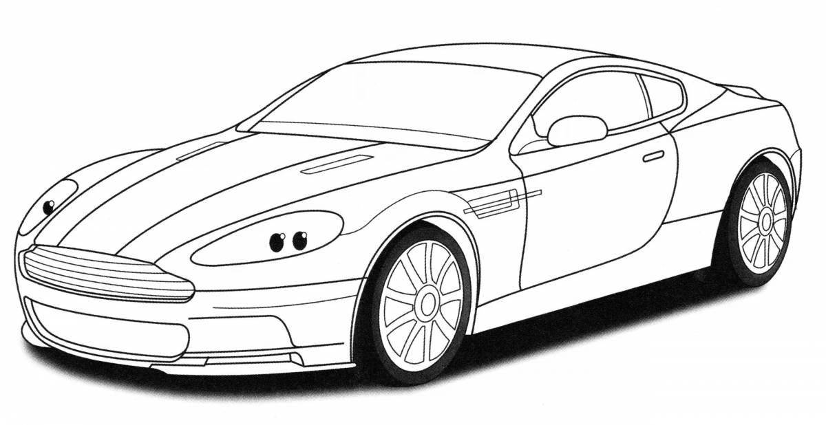 Radiant dodge viper coloring page