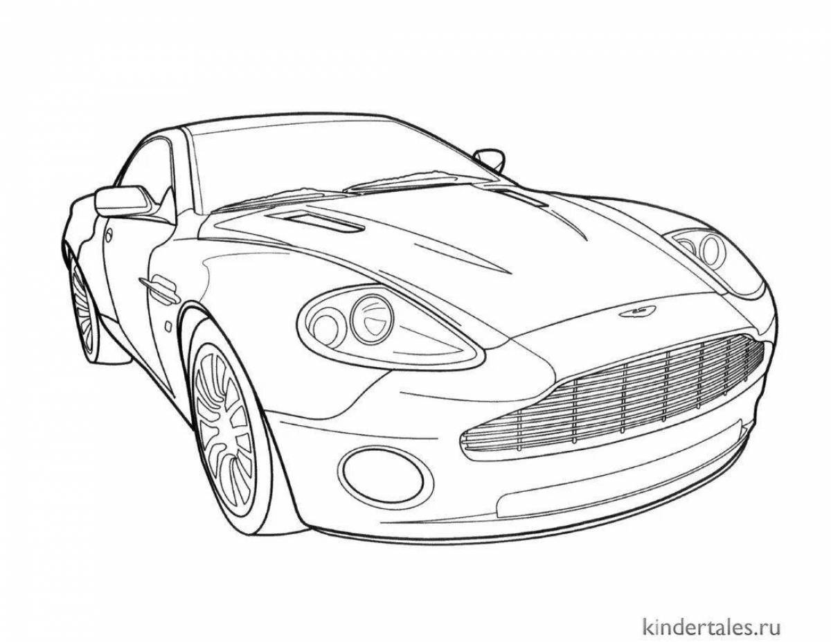 Раскраска Реалистичная раскраска dodge viper