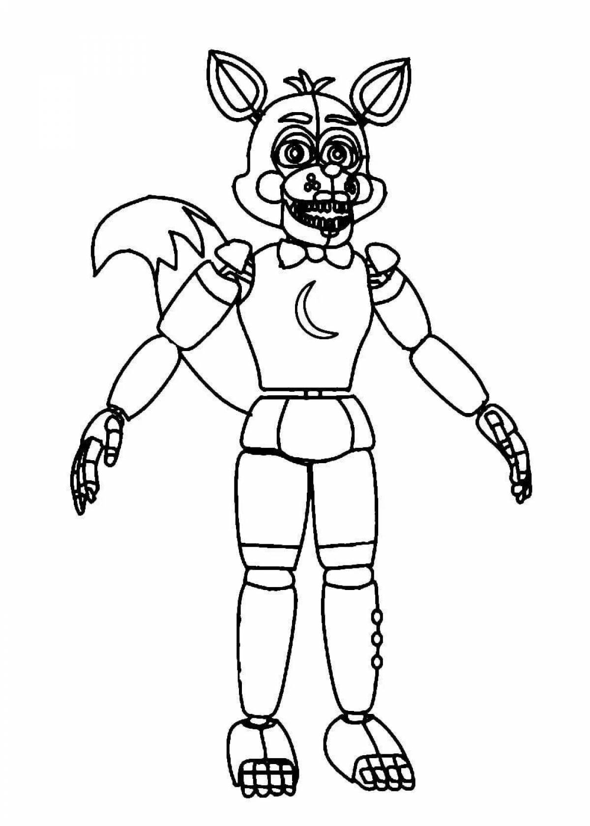 Vibrant animatronic seal coloring page