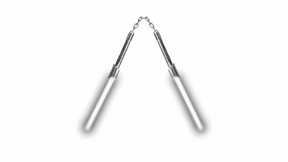 Photo Decorated laser sword coloring page