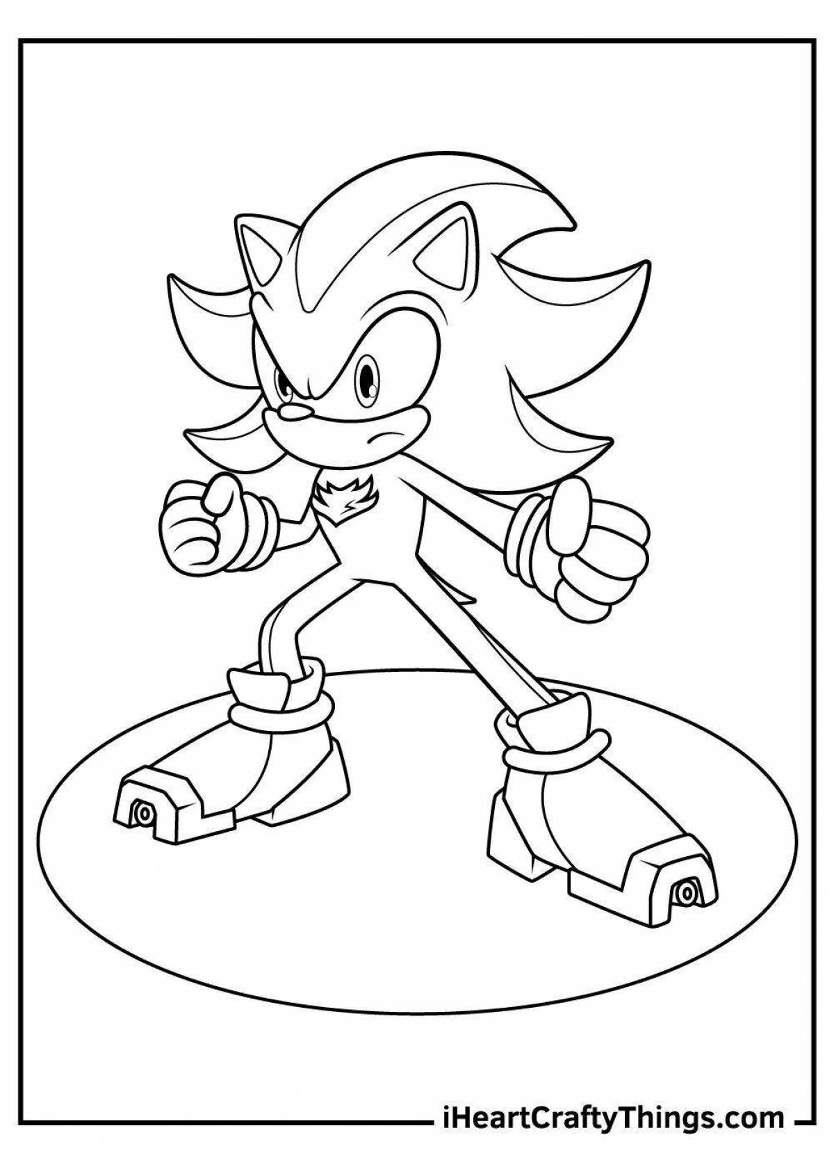 Animated sonic monster coloring book