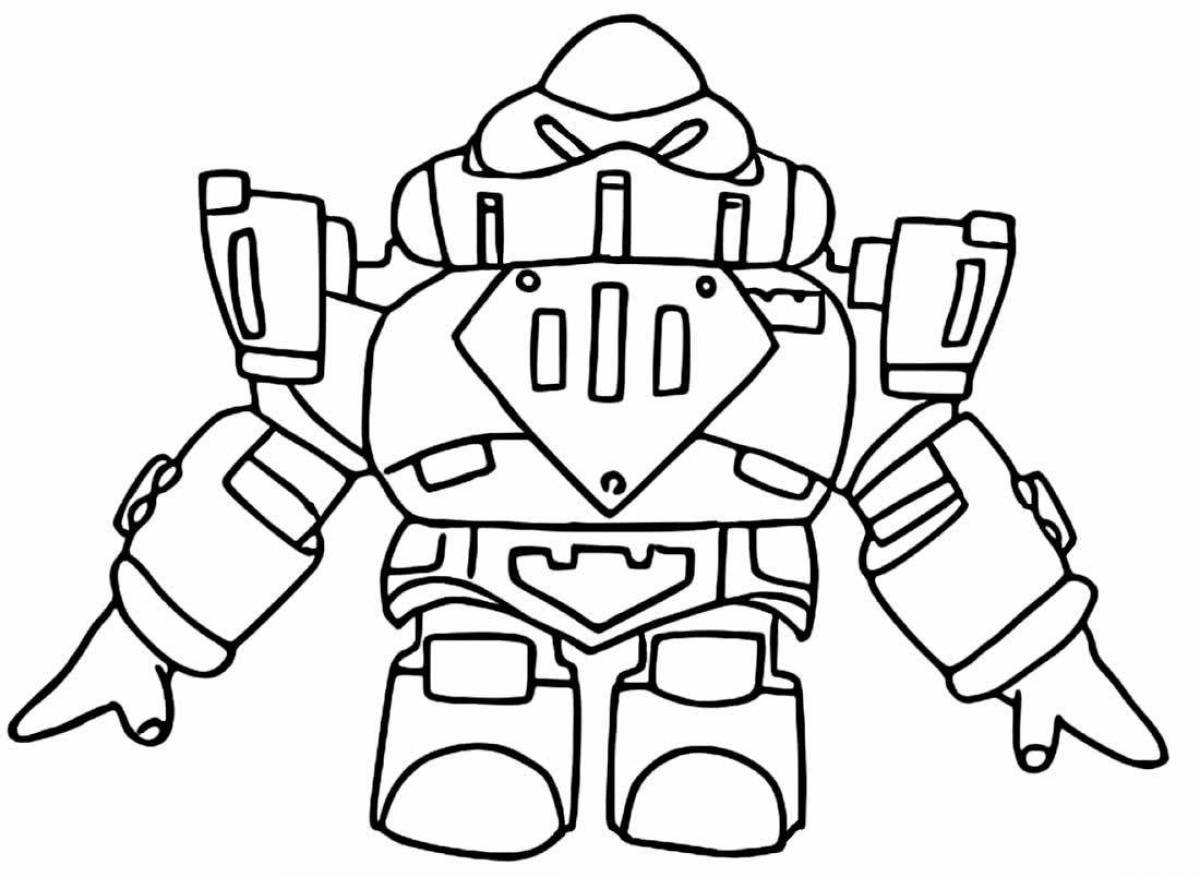 Cute bravo pass coloring page