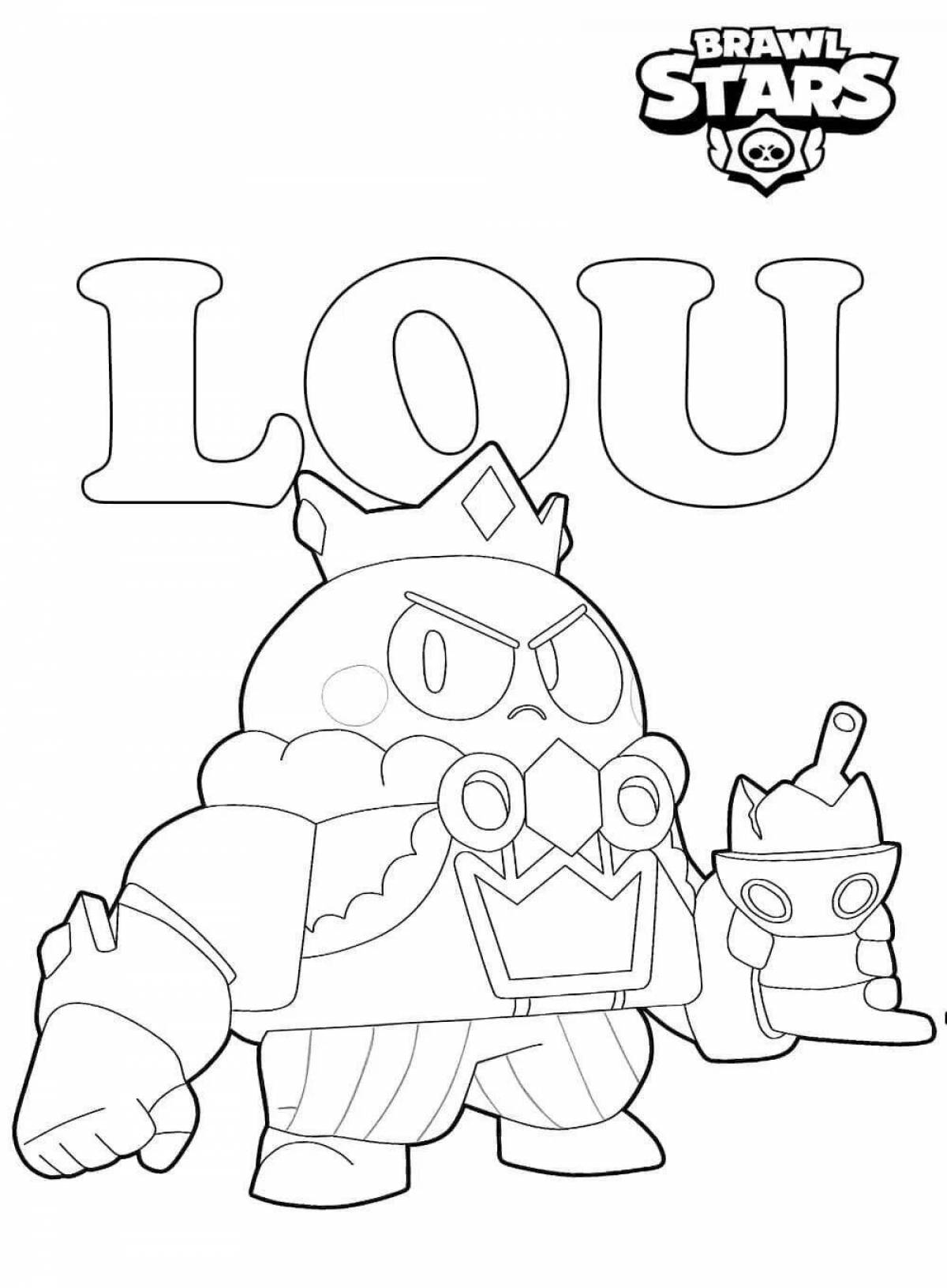 Coloring page charming bravo pass