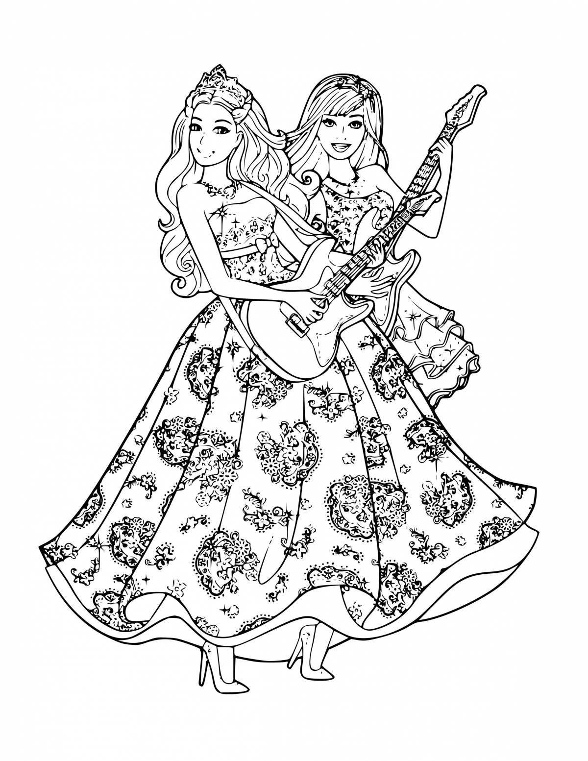 Barbie antistress coloring book