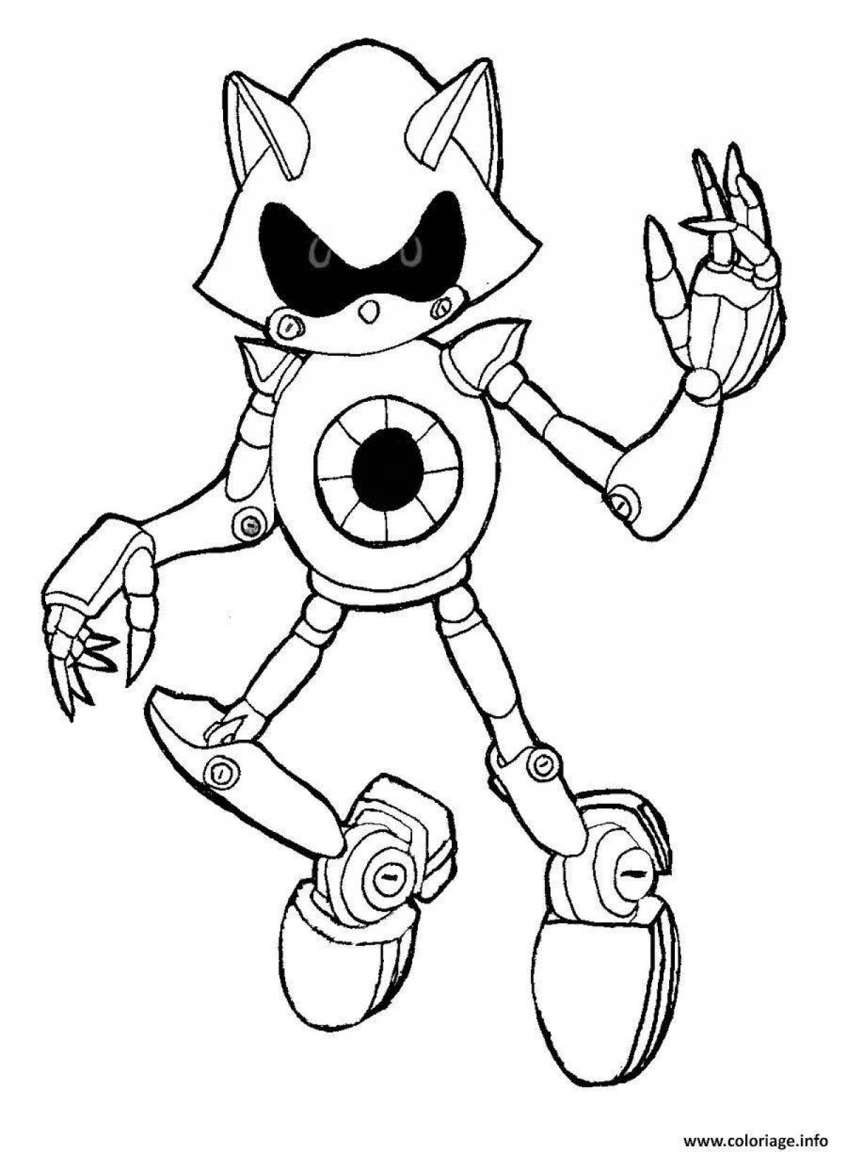 Great sonic virus coloring book